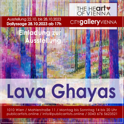 Lava Ghayas CITYgalleryVIENNA'da