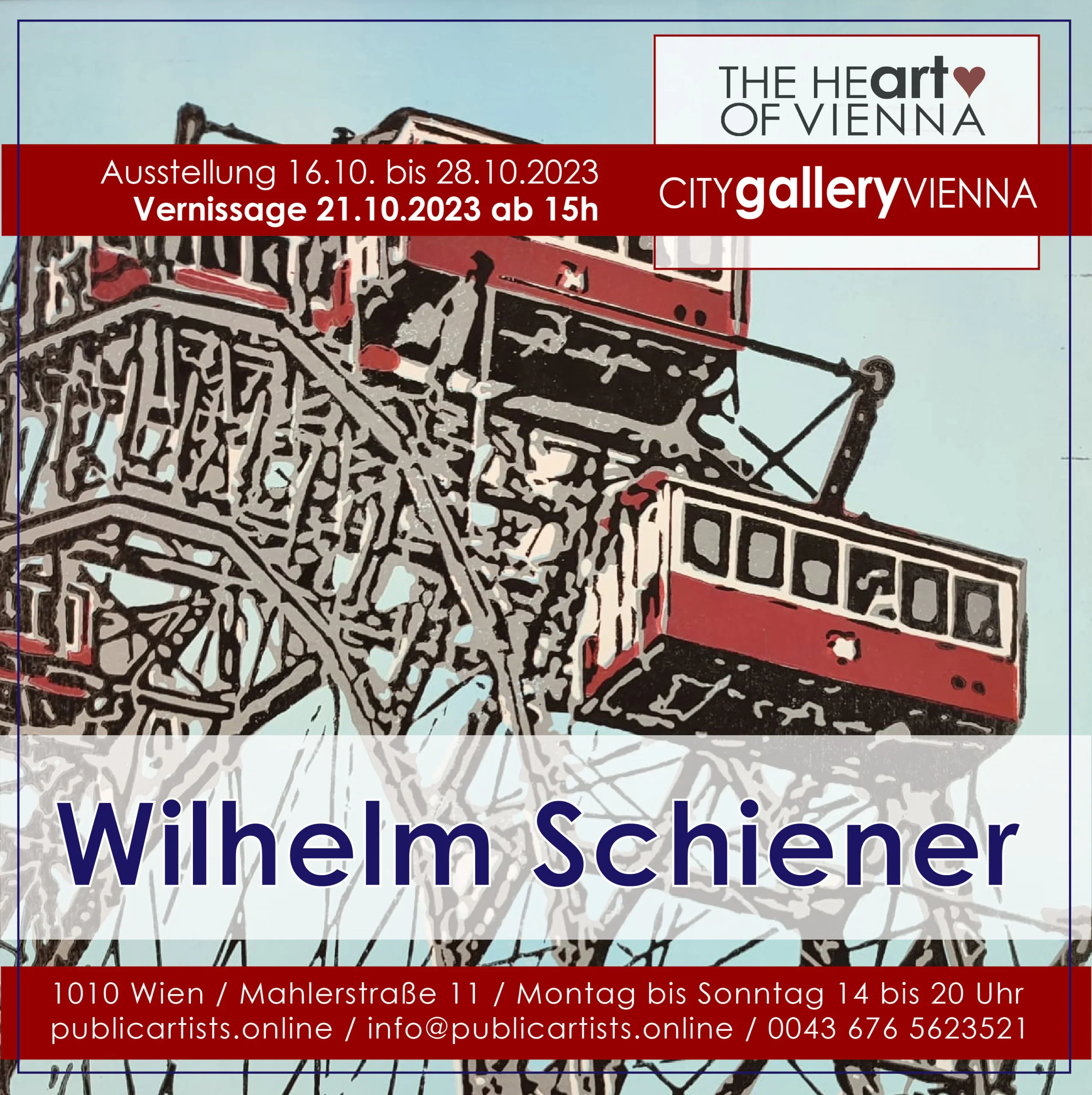 Wilhelm Schiener in der CITYgalleryVIENNA