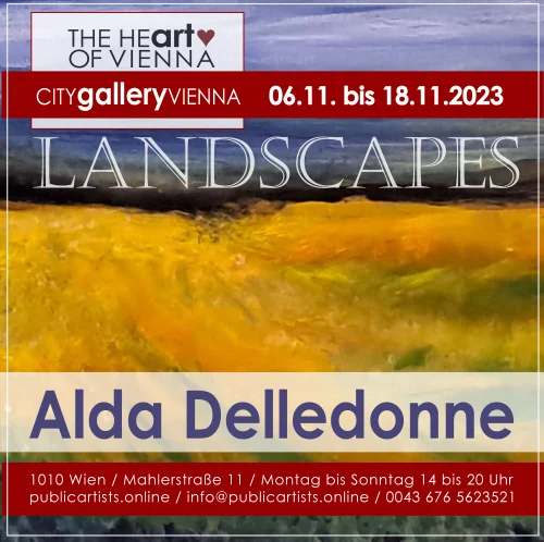 Alda Delledonne presents LANDSCAPES in the CITYgalleryVIENNA