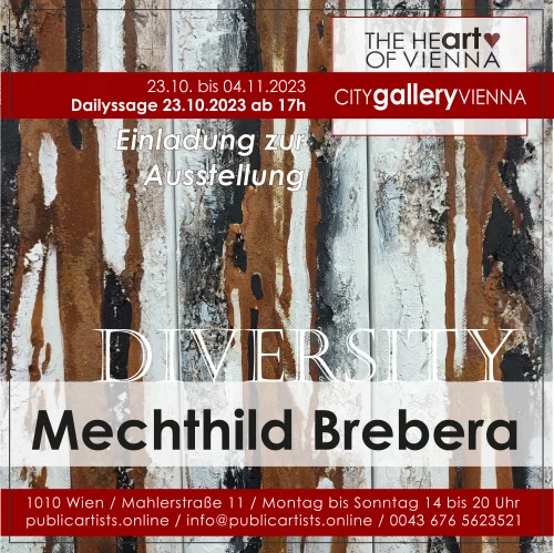 Mechthild Brebera zeigt DIVERSITY in der CITYgalleryVIENNA