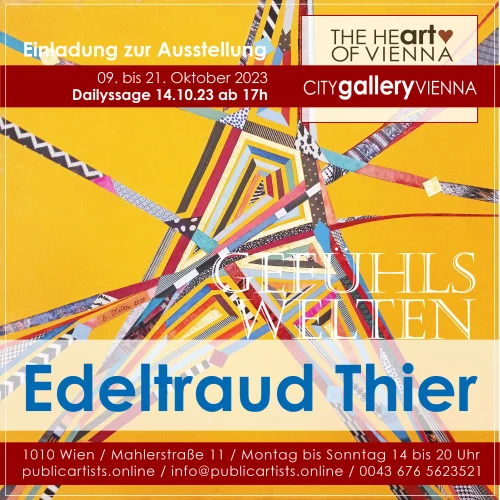 Edeltraud Thier zeigt GEFÜHLSWELTEN in der CITYgalleryVIENNA