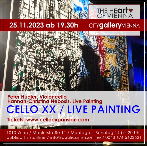 Chello XX és élő festés
