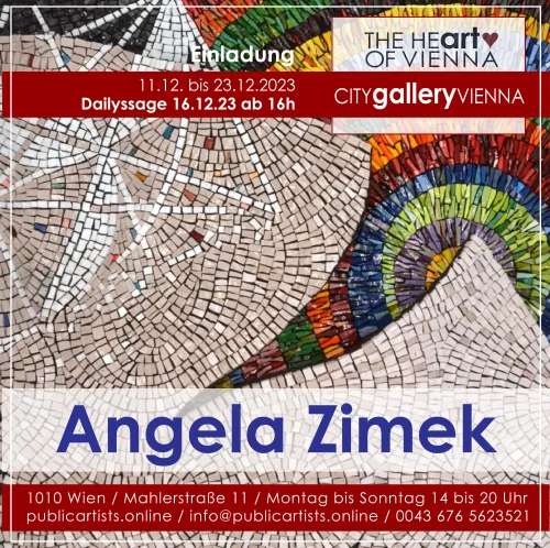 Angela Zimek in der CITYgalleryVIENNA