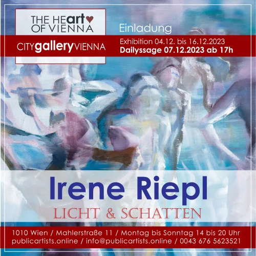 Irene Riepl zeigt LICHT&SCHATTEN in der CITYgalleryVIENNA