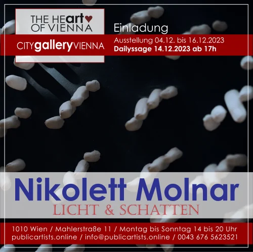 Nikolett Molnar zeigt LICHT&SCHATTEN in der CITYgalleryVIENNA