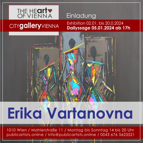 Erika Vartanovna in der CITYgalleryVIENNA