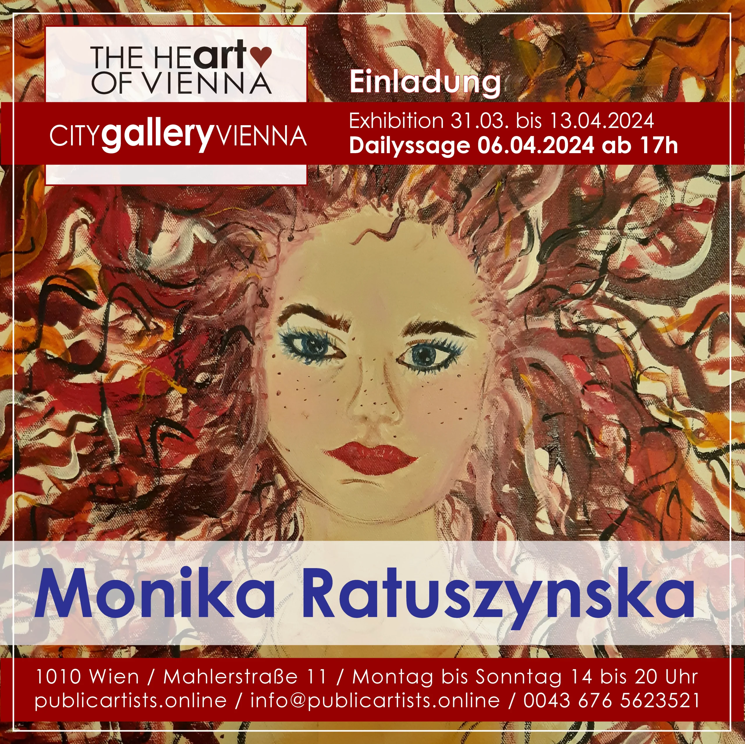 Monika Ratuszynska in der CITYgalleryVIENNA