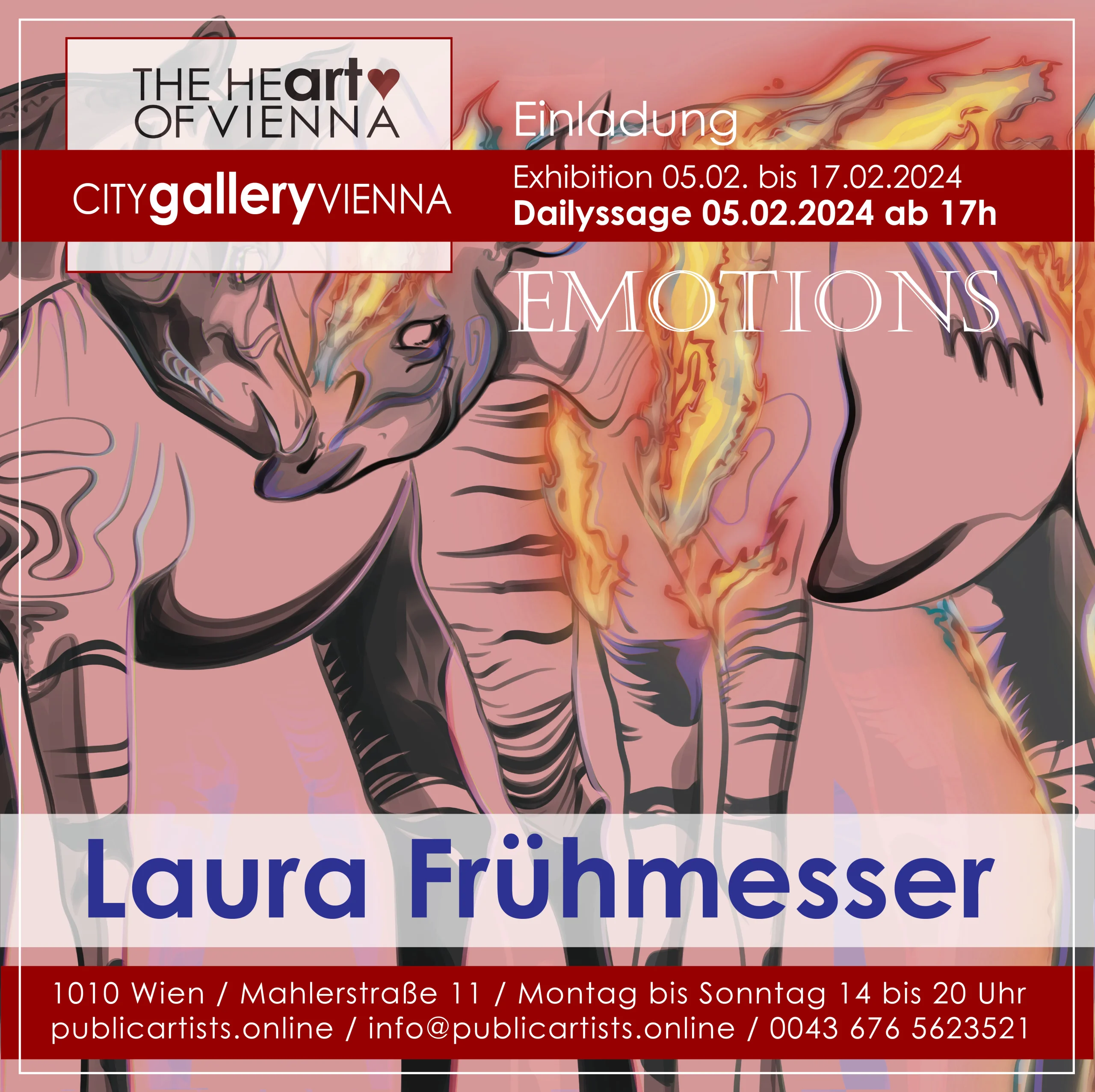 Laura Frühmesser az EMOTIONS-t mutatja be a CITYgalleryVIENNA-ban