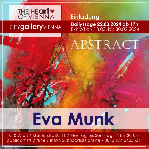Eva Munk vystavuje ABSTRACT v CITYgalleryVIENNA