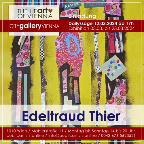 Edeltraud Thier in der CITYgalleryVIENNA