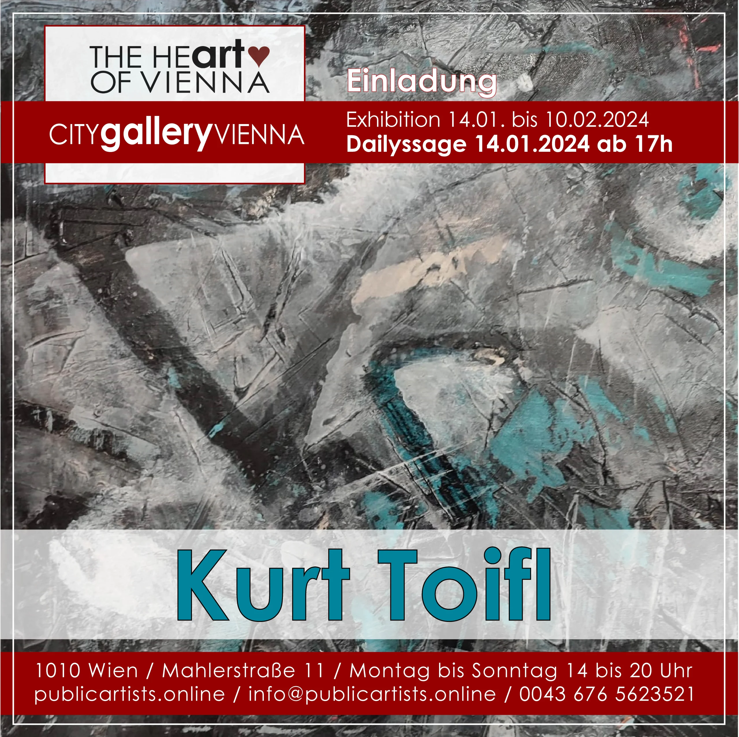 Kurt Toifl in der CITYgalleryVIENNA