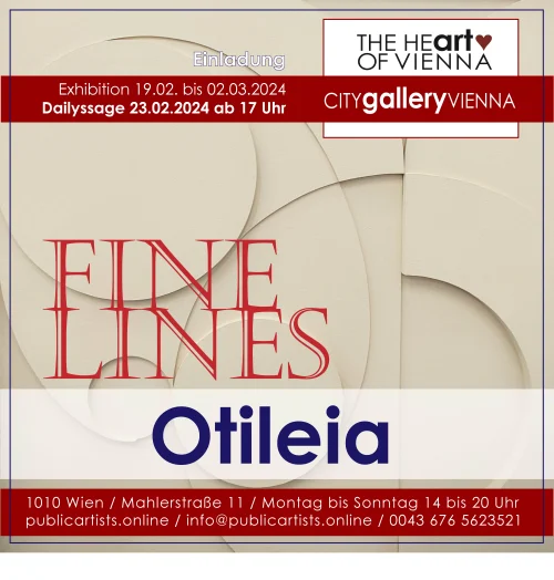Otileia vystavuje FINE LINES v CITYgalleryVIENNA