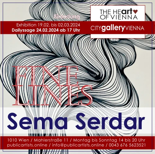 Sema Serdar vystavuje FINE LINES v CITYgalleryVIENNA