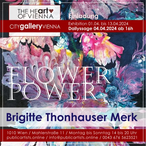 Brigitte Thonhauser Merk présente FLOWER POWER à la CITYgalleryVIENNA