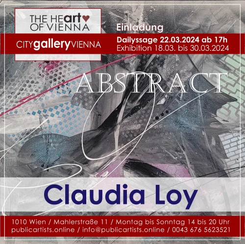 Claudia Loy vystavuje ABSTRACT v CITYgalleryVIENNA