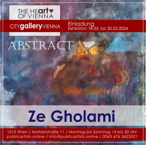 Ze Gholami vystavuje ABSTRACT v CITYgalleryVIENNA