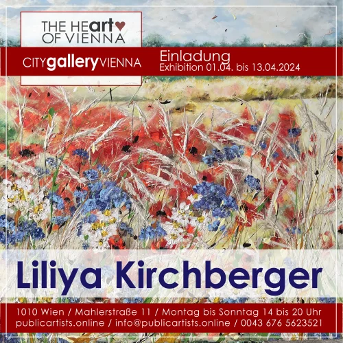 Liliya Kirchberger présente FLOWER POWER à la CITYgalleryVIENNA