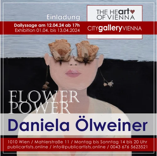 Daniela Ölweiner présente FLOWER POWER à la CITYgalleryVIENNA