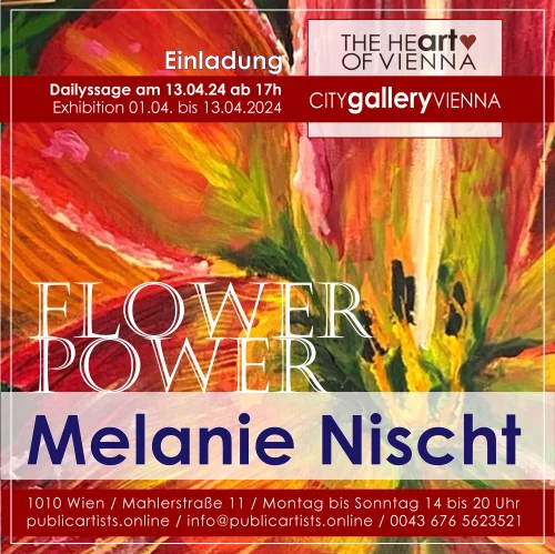 Melanie Nischt présente FLOWER POWER à la CITYgalleryVIENNA