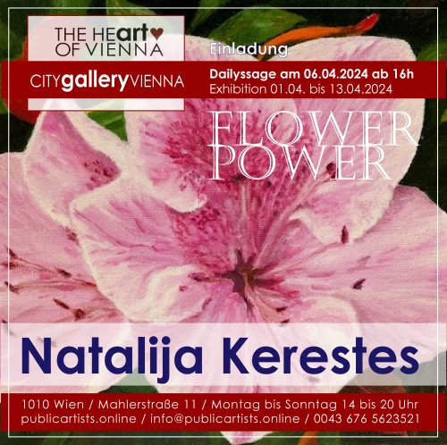 Natalija Kerestes présente FLOWER POWER à la CITYgalleryVIENNA