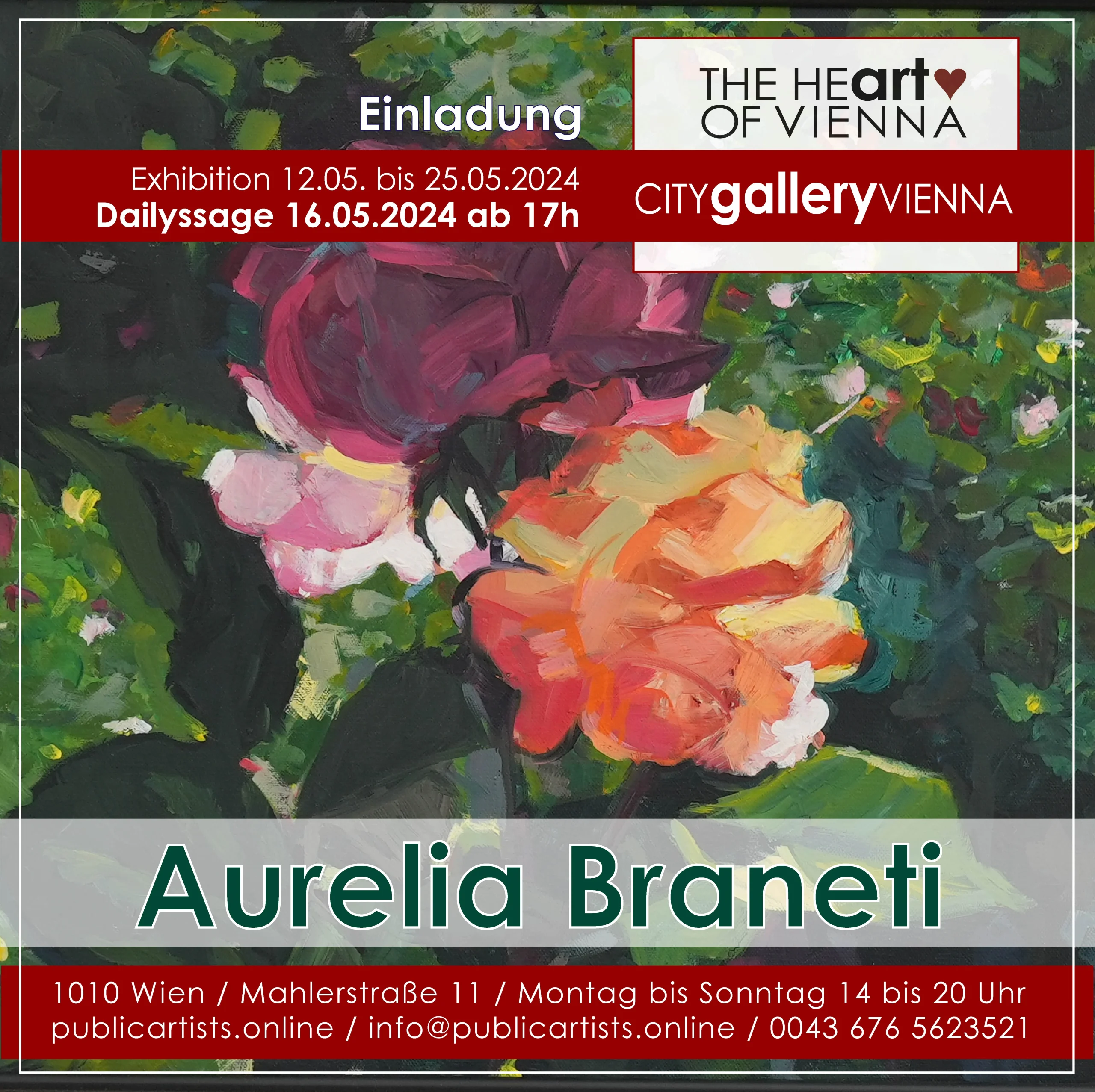 Aurelia Braneti mutatja EMOTIONS a CITYgalleryVIENNA-ban