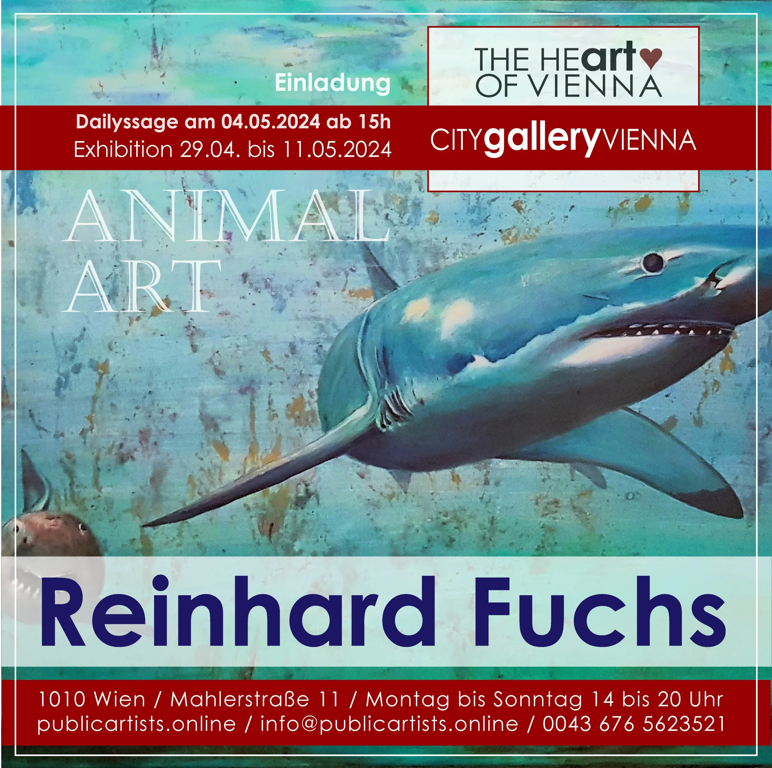 Reinhard Fuchs présente ANIMAL ART à la CITYgalleryVIENNA
