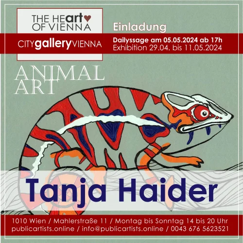 Tanja Haider vystavuje ANIMAL ART v CITYgalleryVIENNA