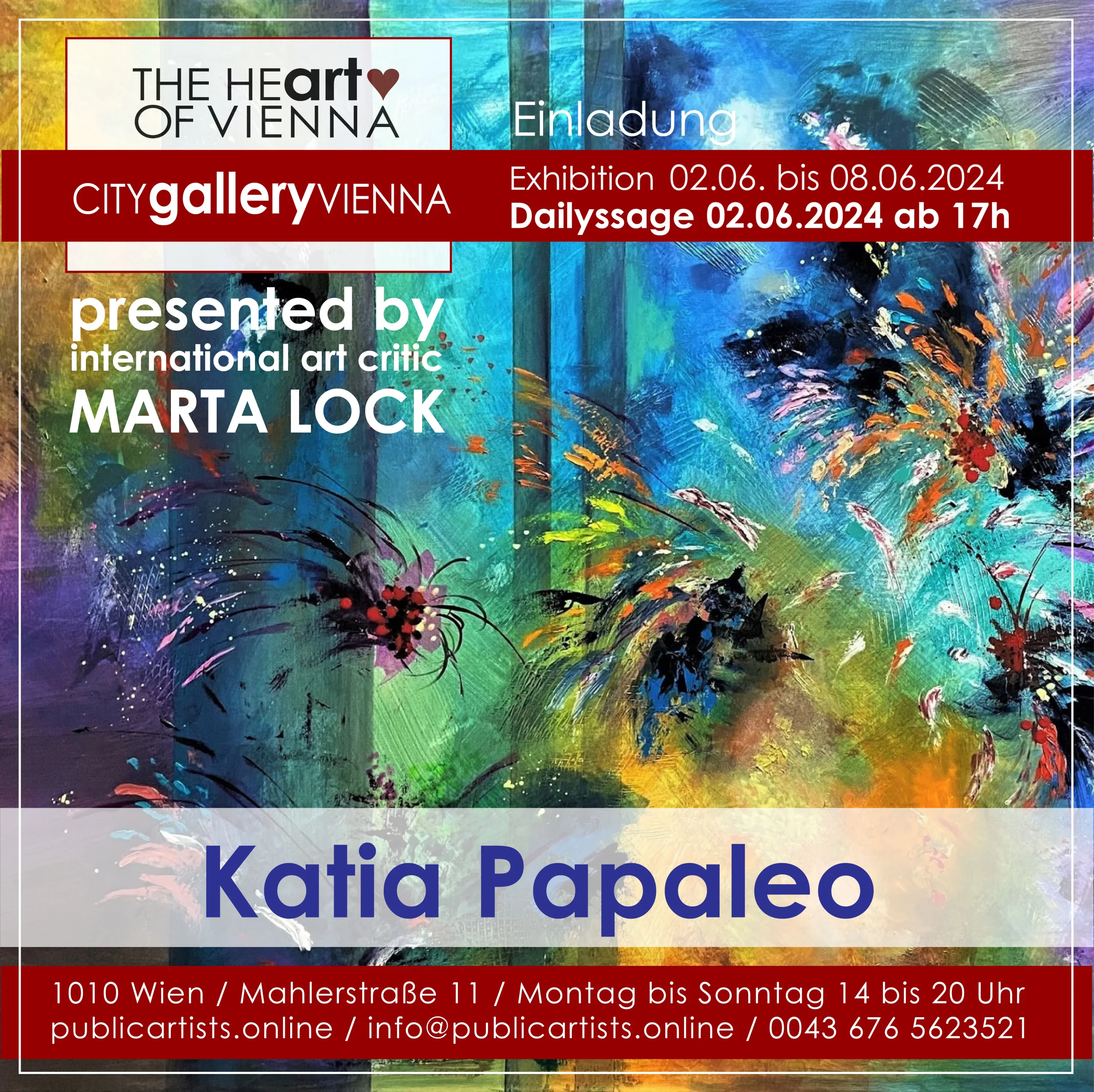 Katia Papaleo présentée par Marta Lock à la CITYgalleryVIENNA