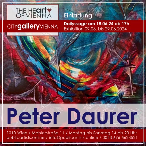 Peter Daurer in the CITYgalleryVIENNA