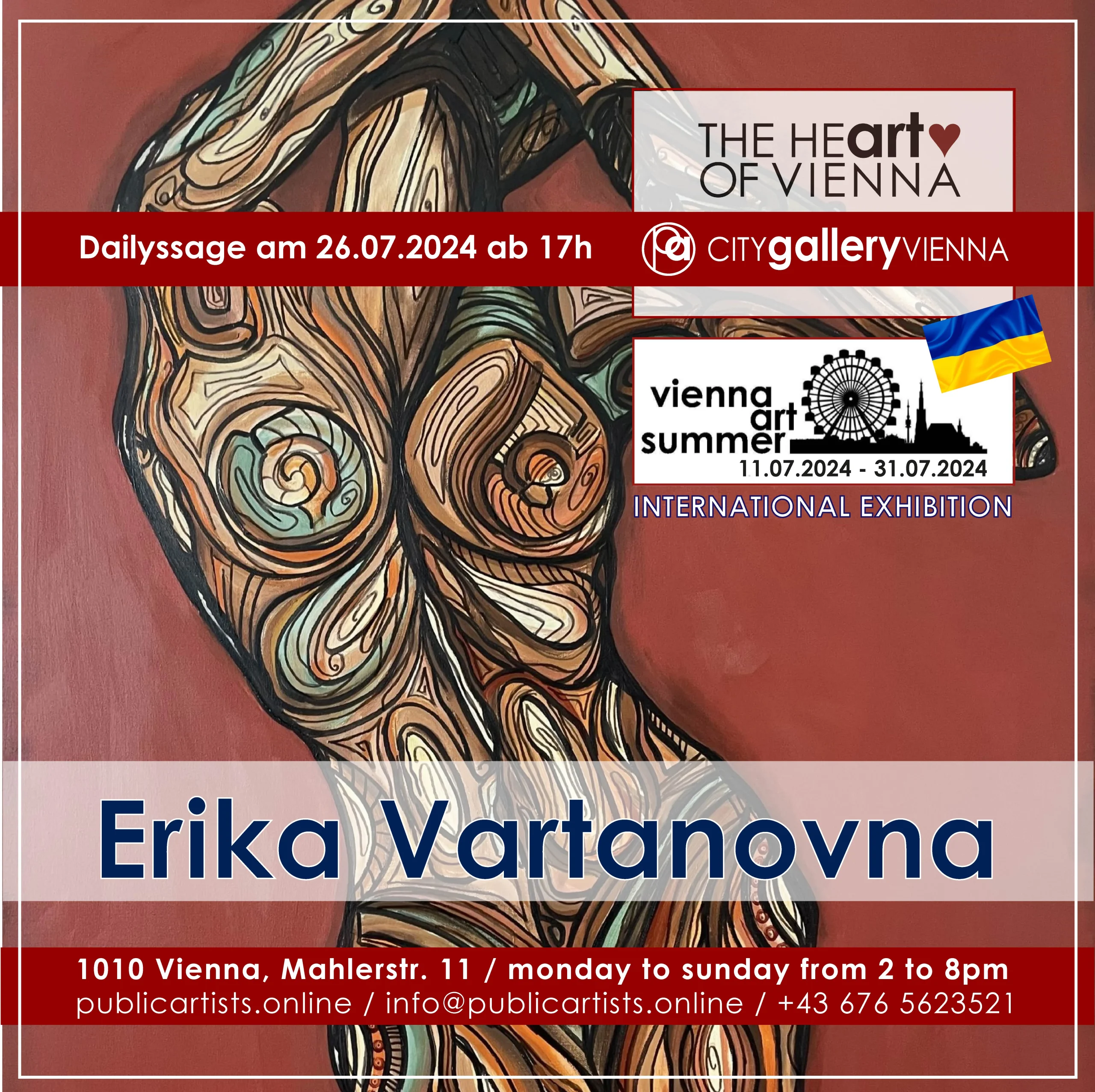 VIENNA ART SUMMER mit Erika Vartanovna in der CITYgalleryVIENNA