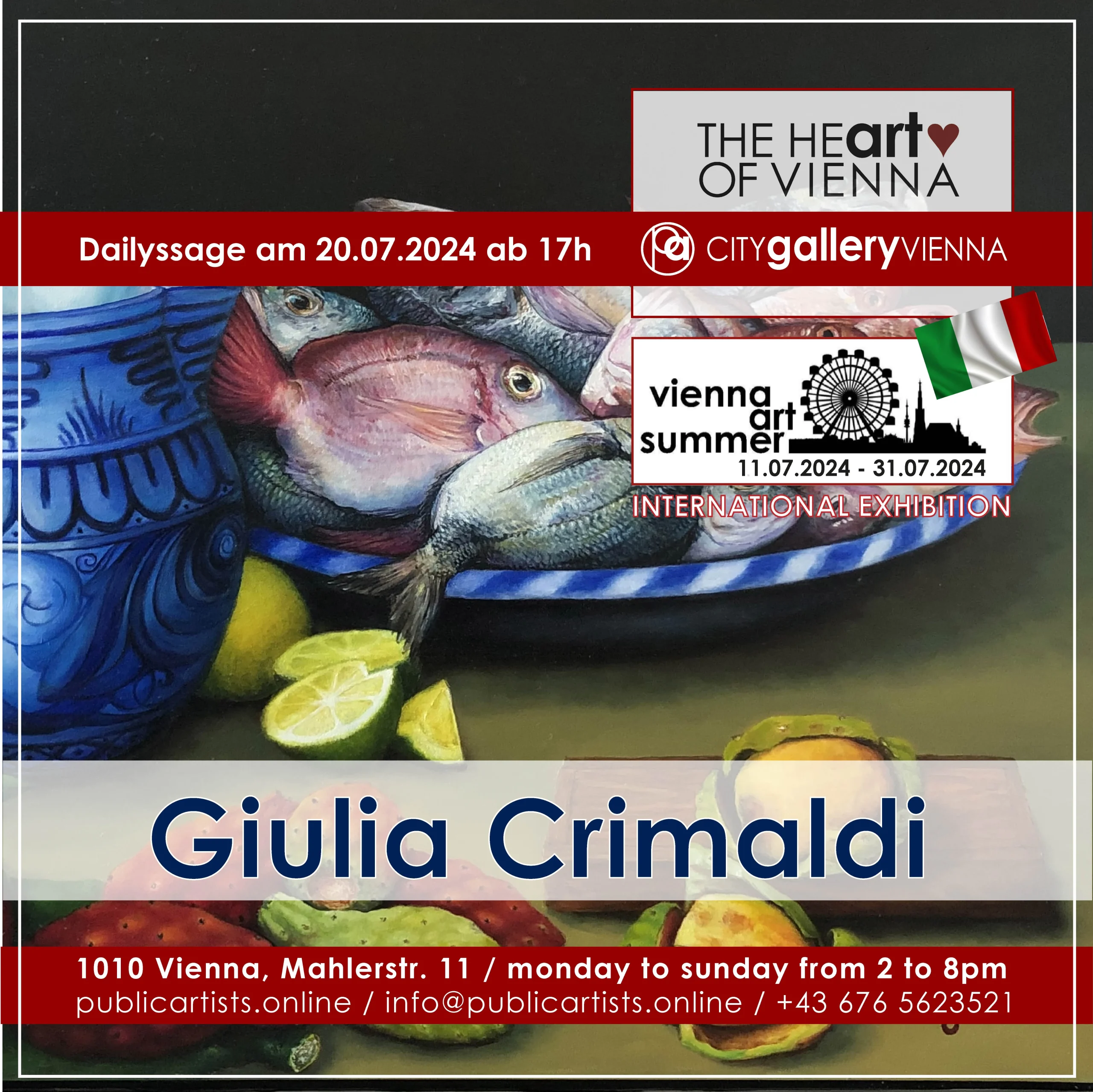 VIENNA ART SUMMER with Giulia Crimaldi in the CITYgalleryVIENNA