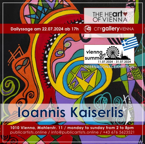 VIENNA ART SUMMER mit Ioannis Kaiserlis in der CITYgalleryVIENNA