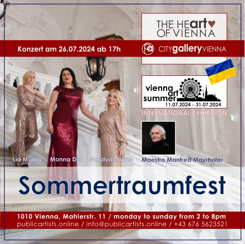 "Sommertraumfest" - Koncert v rámci VÍDEŇSKÉHO UMĚLECKÉHO LÉTA v CITYgalleryVIENNA