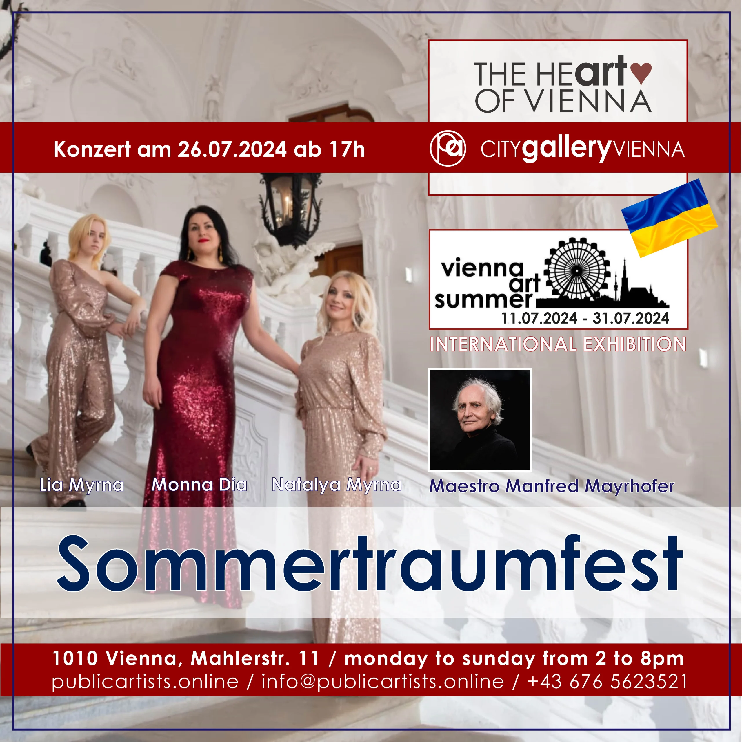 "Sommertraumfest" - Concerto alla VIENNA ART SUMMER nella CITYgalleryVIENNA
