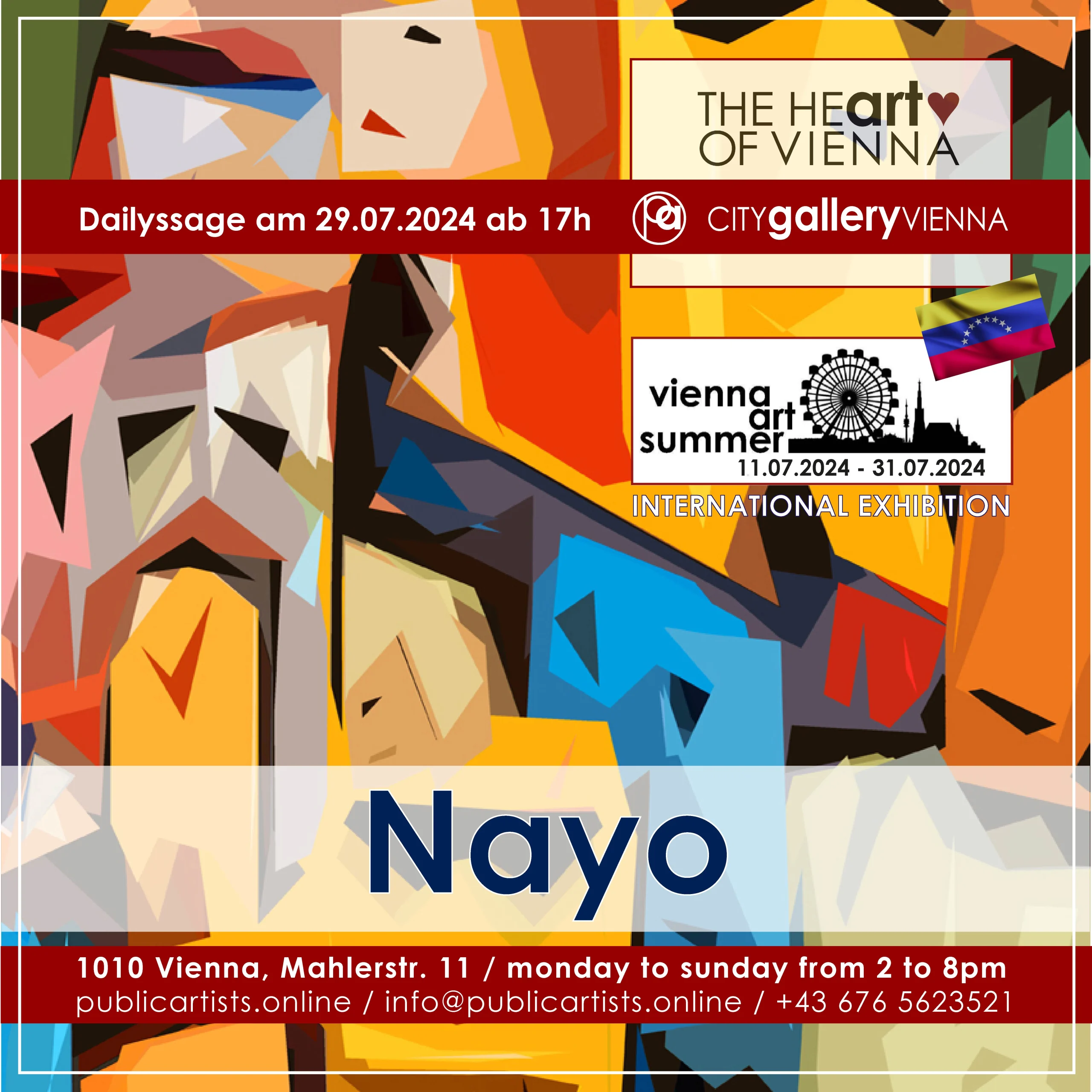 VIENNA ART SUMMER mit Nayo in der CITYgalleryVIENNA
