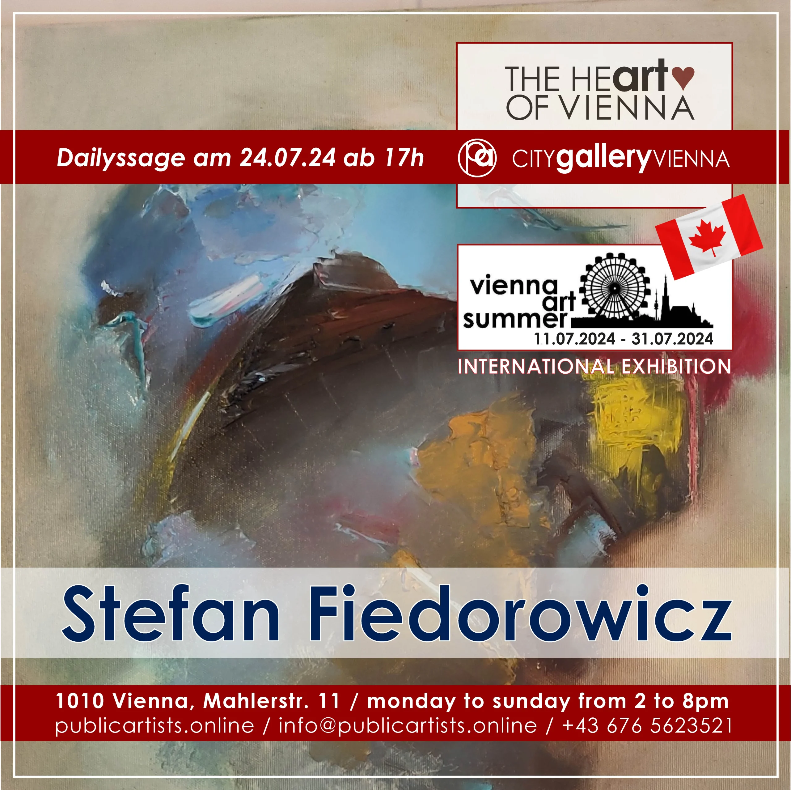 CITYgalleryVIENNA'da Stefan Fiedorowicz ile VİYANA SANAT YAZI