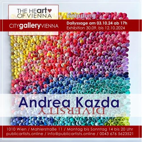 Andrea Kazda présente DIVERSITY à la CITYgalleryVIENNA