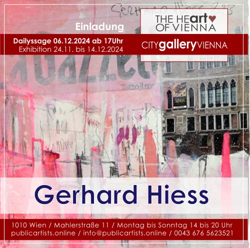 Gerhard Hiess in der CITYgalleryVIENNA