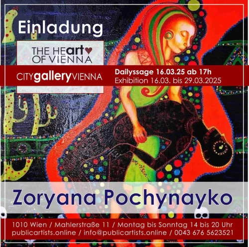 Zoryana Pochynayko in der CITYgalleryVIENNA