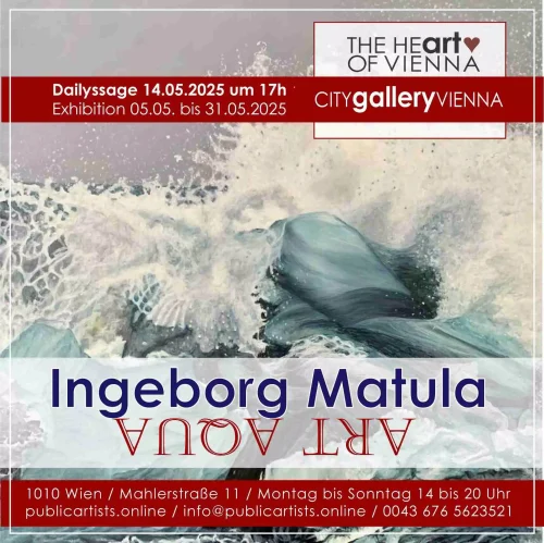 Ingeborg Matula shows ART AQUA in the CITYgalleryVIENNA