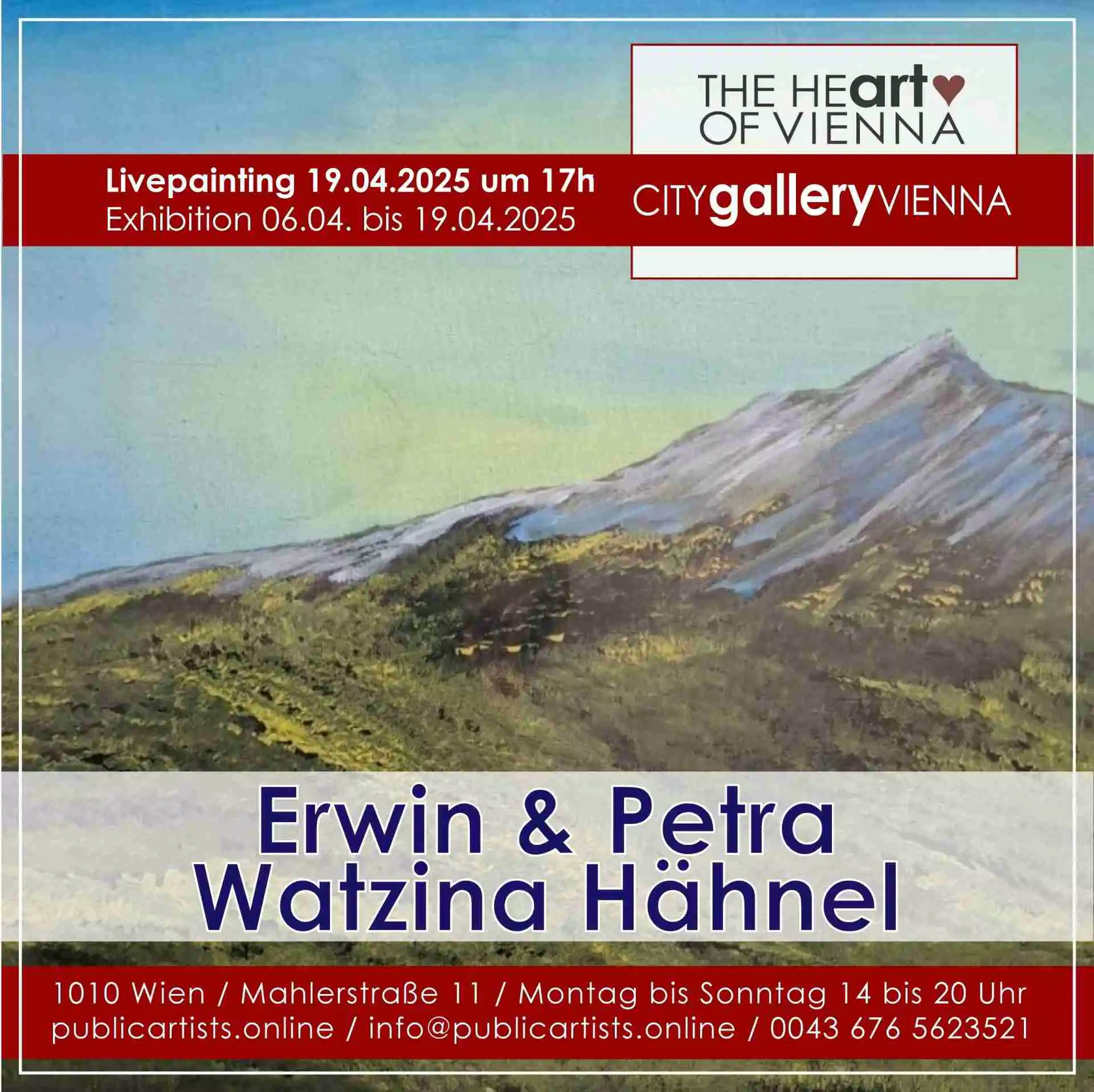 Erwin és Petra Watzina Hähnel a CITYgalleryVIENNA-ban