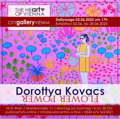 Dorottya Kovacs shows FLOWER POWER in the CITYgalleryVIENNA