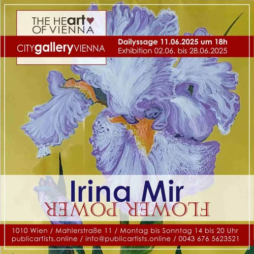 Irina Mir shows FLOWER POWER in the CITYgalleryVIENNA