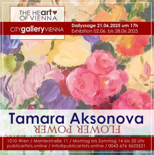 Tamara Aksonova shows FLOWER POWER in the CITYgalleryVIENNA
