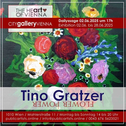 Tino Gratzer shows FLOWER POWER in the CITYgalleryVIENNA