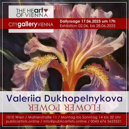 Valeriia Dukhopelnykova shows FLOWER POWER in the CITYgalleryVIENNA