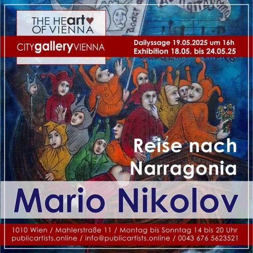 Mario Nikolov in der CITYgalleryVIENNA