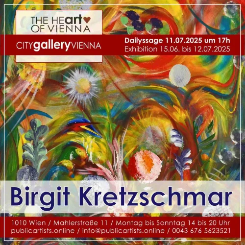 Birgit Kretzschmar in the CITYgalleryVIENNA