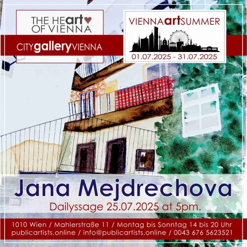 Jana Mejdrechova a VIENNA ART SUMMER 2025 kiállításon