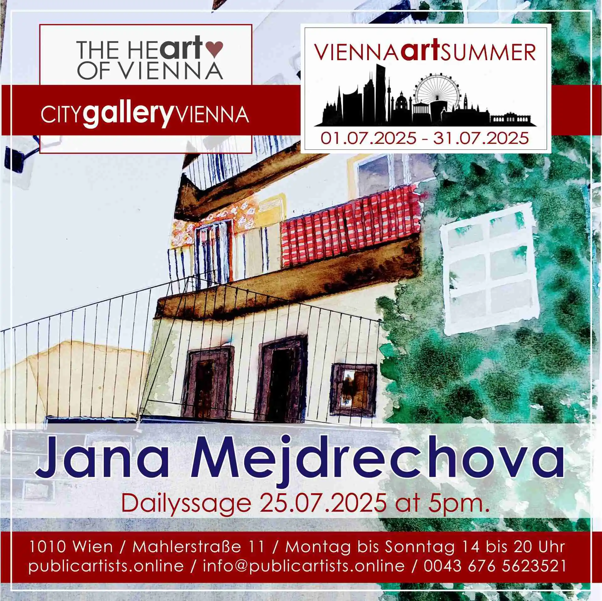 Jana Mejdrechova a VIENNA ART SUMMER 2025